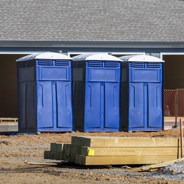 is there a specific order in which to place multiple porta potties in Our Town AL